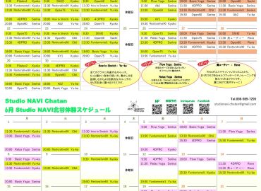 6月のスケジュール